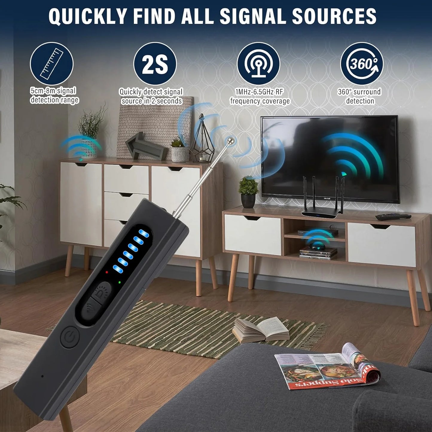 SpySafe™ Hidden Camera Detector Pro