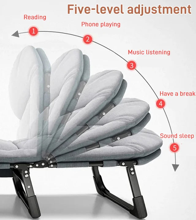 Foldable, portable bed or office naps