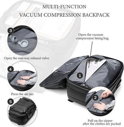 Large-Capacity Travel Backpack with vacuum Compression