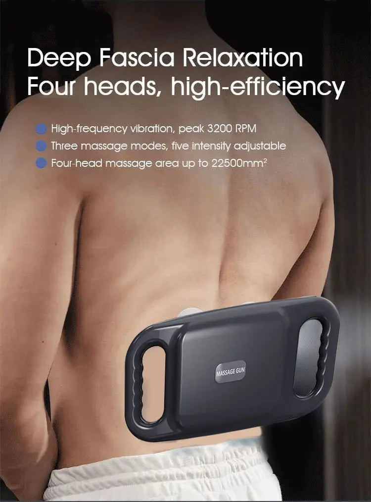 Professional fascia massager with four heads