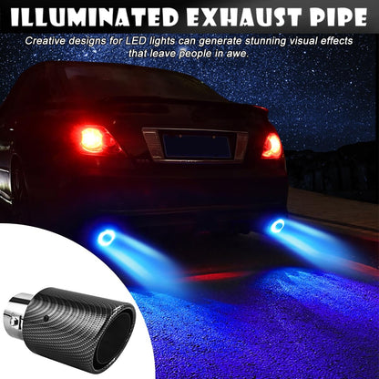 Universal led car exhaust pipe