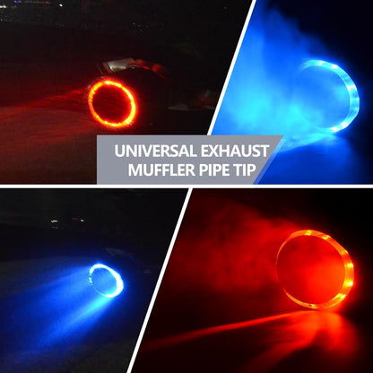 Universal led car exhaust pipe