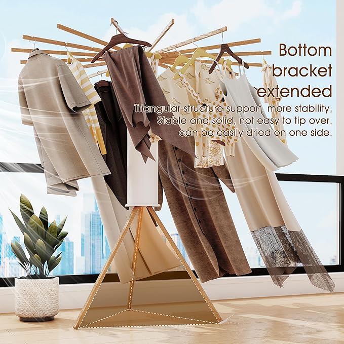 Foldable Tripod Clothes Drying Rack