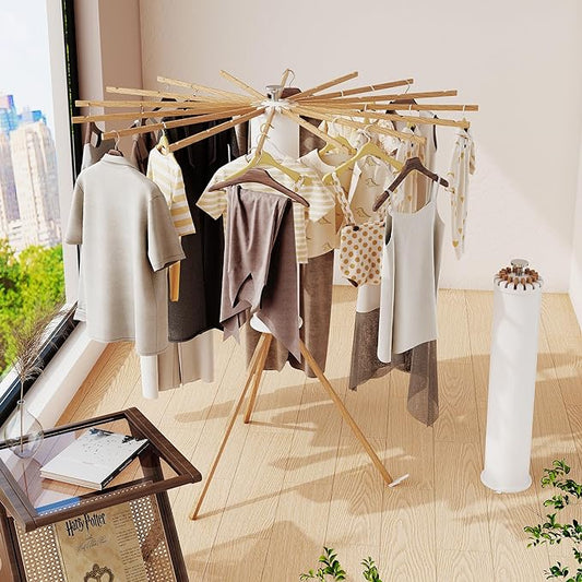 Foldable Tripod Clothes Drying Rack