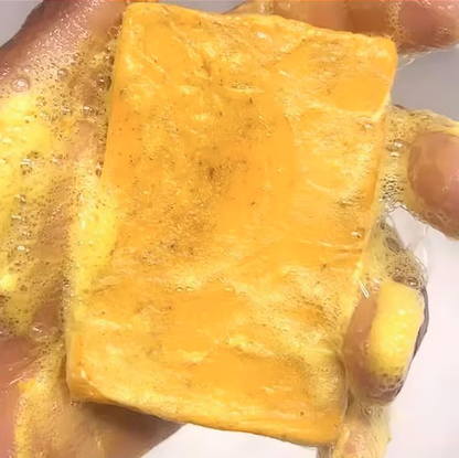 Turmeric and kojic acid soap to lighten the skin