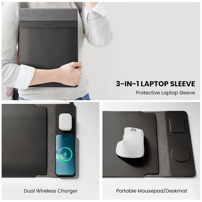 CREDIXS™ | 4-in-1 Laptop Sleeve with Wireless Charging