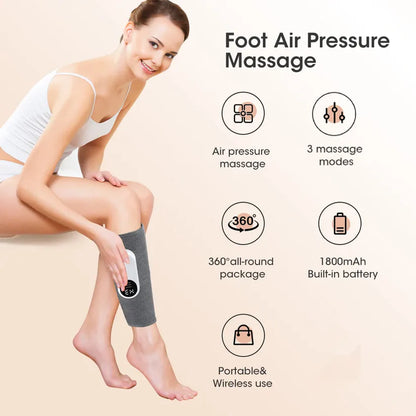 Wireless Smart Electric Leg Massager with 3 Modes