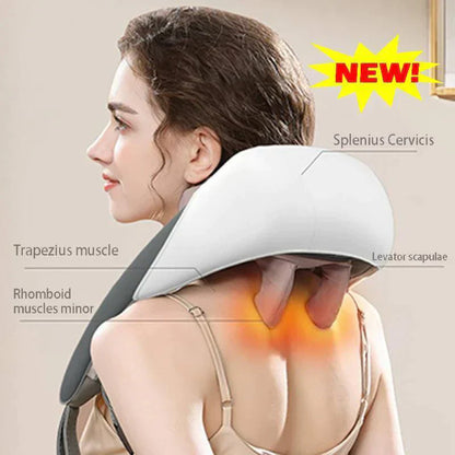 Neck shoulder back waist kneading massager